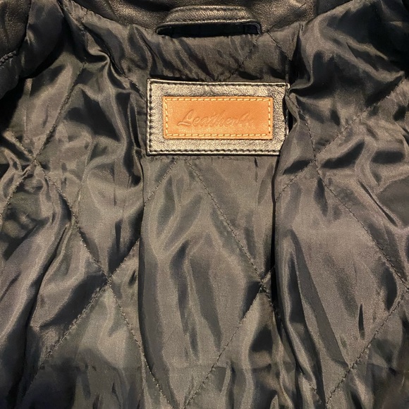 VINTAGE MOTORCYCLE Biker JACKET quality leather no size tag but is size XS-small - Picture 5 of 12